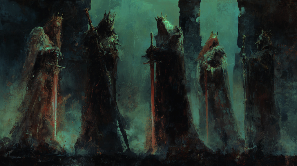 The Five, a scene from The Red Tomorrow
